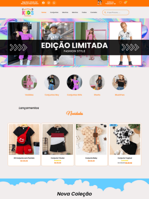 Plataforma de e-commerce moderna e otimizada para conversões, com design responsivo, integração de pagamento seguro e experiência de compra intuitiva.
