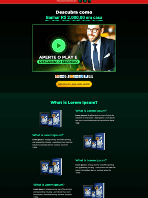 Landing page profissional e otimizada para conversões, projetada para capturar leads e aumentar vendas com design estratégico e CTA eficaz.