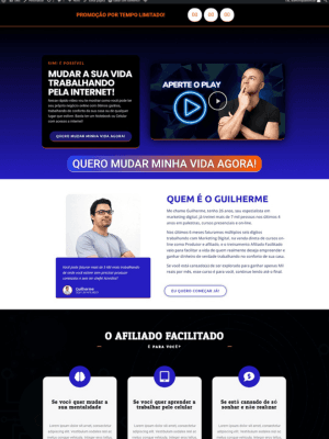 Landing page profissional e otimizada para conversões, projetada para capturar leads e aumentar vendas com design estratégico e CTA eficaz.