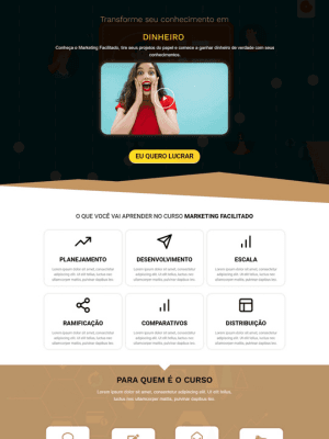 Landing page profissional e otimizada para conversões, projetada para capturar leads e aumentar vendas com design estratégico e CTA eficaz.
