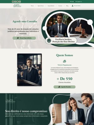 Website institucional moderno e responsivo, projetado para fortalecer a presença digital de empresas e transmitir credibilidade online.