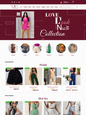 Plataforma de e-commerce moderna e otimizada para conversões, com design responsivo, integração de pagamento seguro e experiência de compra intuitiva.